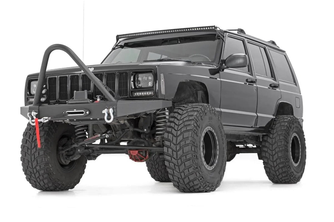 Rough Country 50 Inch Black Series LED Light Bar | Curved | Single Row 72750BL - Installation View