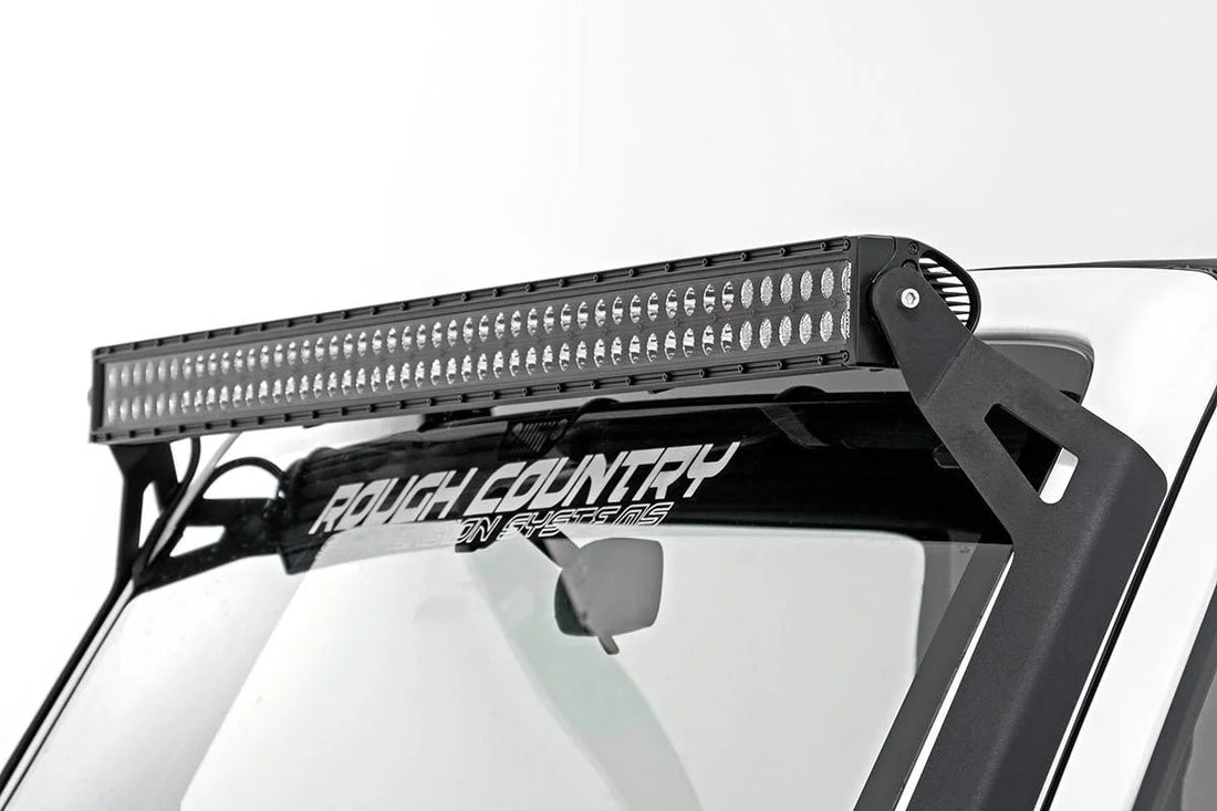 Rough Country 50 Inch Black Series LED Light Bar | Dual Row 70950BL - Back View