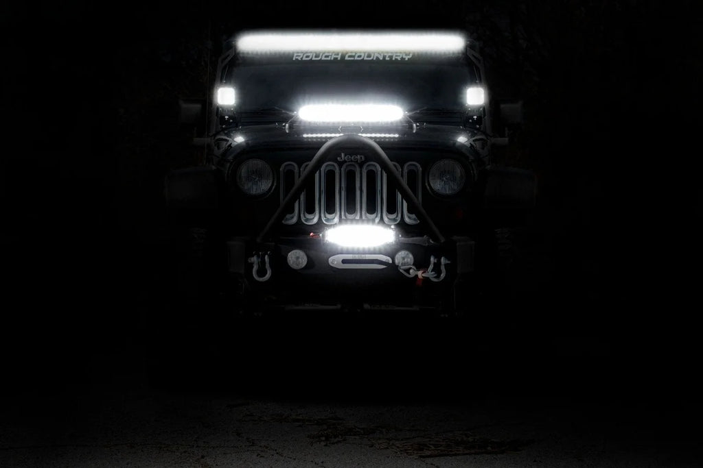 Rough Country 50 Inch Black Series LED Light Bar | Dual Row 70950BL - Installation View