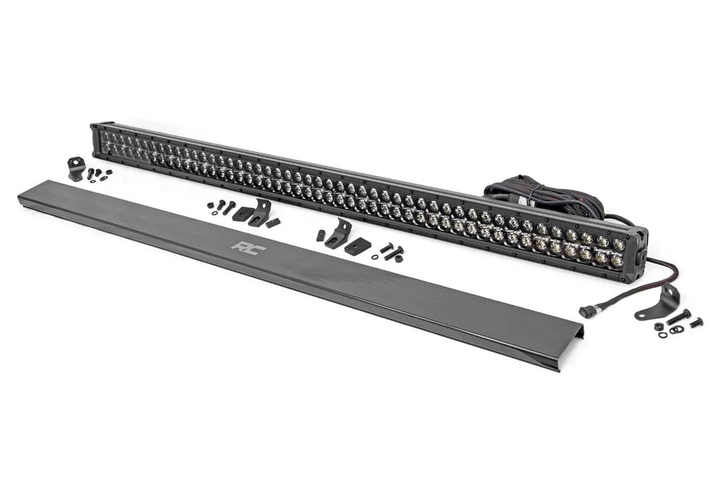 Rough Country 50 Inch Black Series LED Light Bar | Dual Row | Amber DRL 70950BDA - Main Product View