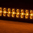 Load image into Gallery viewer, Rough Country 50 Inch Black Series LED Light Bar | Dual Row | Amber DRL 70950BDA - Side View