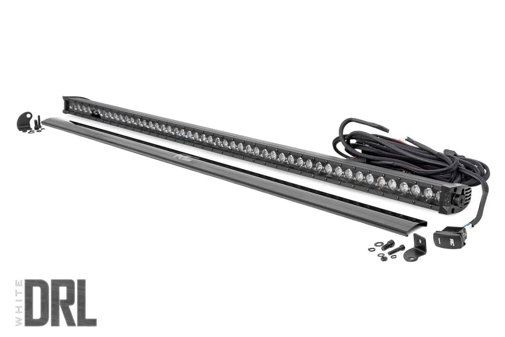 Rough Country 50 Inch Black Series LED Light Bar | Single Row | Cool White DRL 70750BLDRL - Main Product View