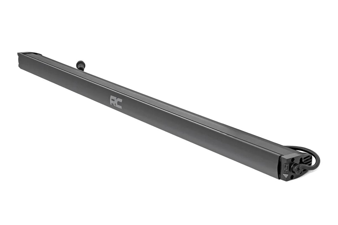 Rough Country 50 Inch Black Series LED Light Bar | Single Row | Cool White DRL 70750BLDRL - Side View