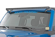 Load image into Gallery viewer, Rough Country 50 Inch Black Series LED Light Bar | Single Row | Cool White DRL 70750BLDRL - Back View