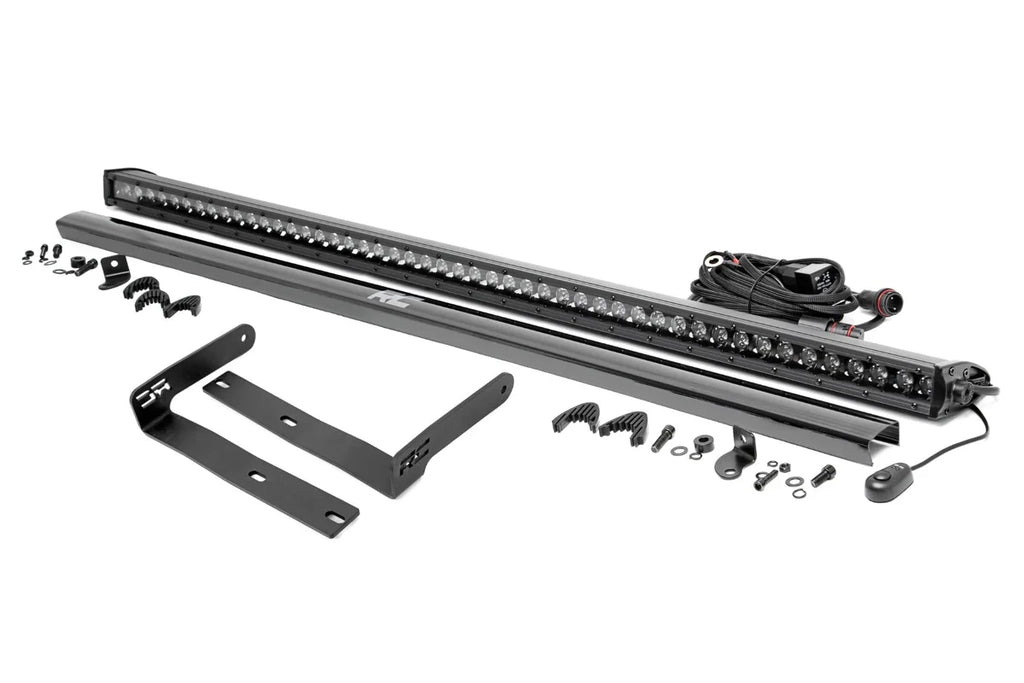 Rough Country 50" Single Row LED Light Kit | Black Series | Front-Facing | Kubota RTV-X900/RTV-X1100 98008 - Mounting View