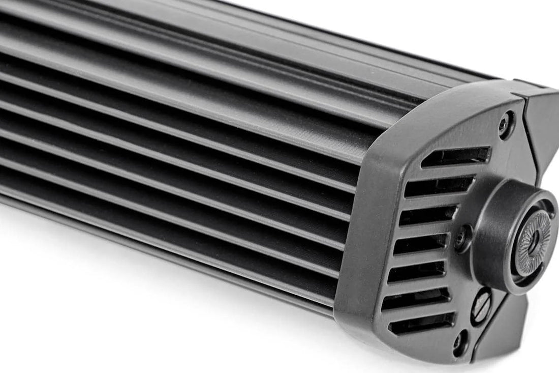 Rough Country 54 Inch Black Series LED Light Bar | Curved | Dual Row | Cool White DRL 72954BD - Side View
