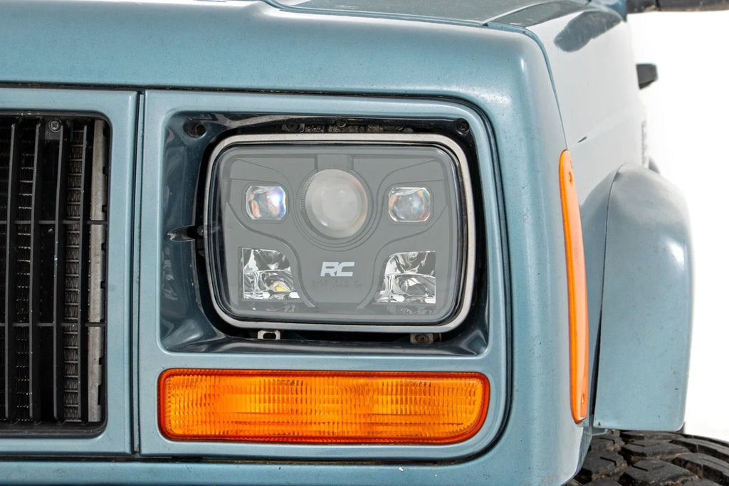 Rough Country 5"x7" LED Headlights | DOT Approved | Jeep Cherokee XJ 2WD/4WD (1984-2001) RCH5200 - Main Product View