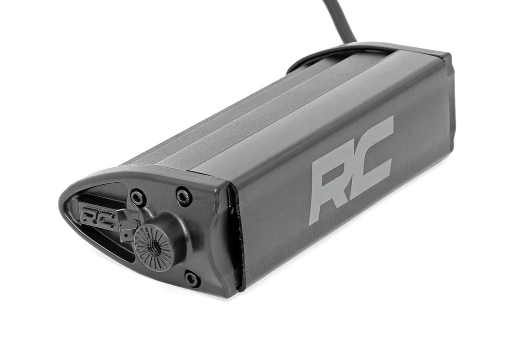 Rough Country 6 Inch Black Series LED Light Bar | Single Row 70707BL - Side View