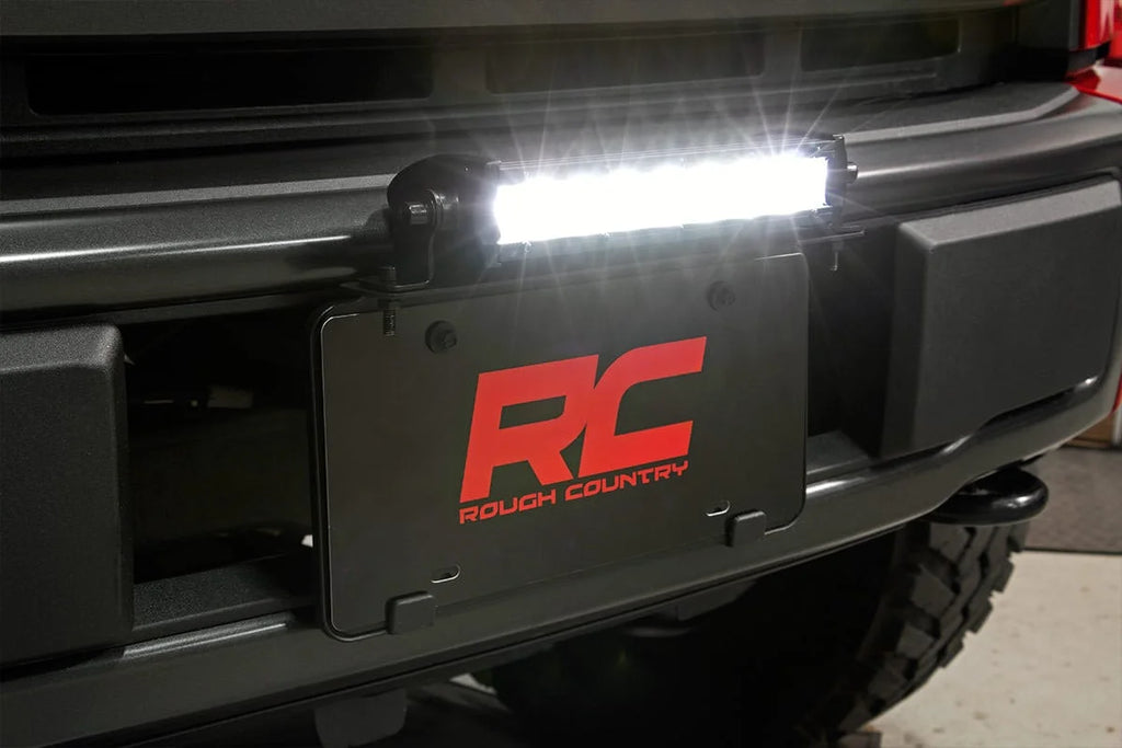 Rough Country 6 Inch Black Series LED Light Bar | Single Row | Pair 70706BL - Installation View