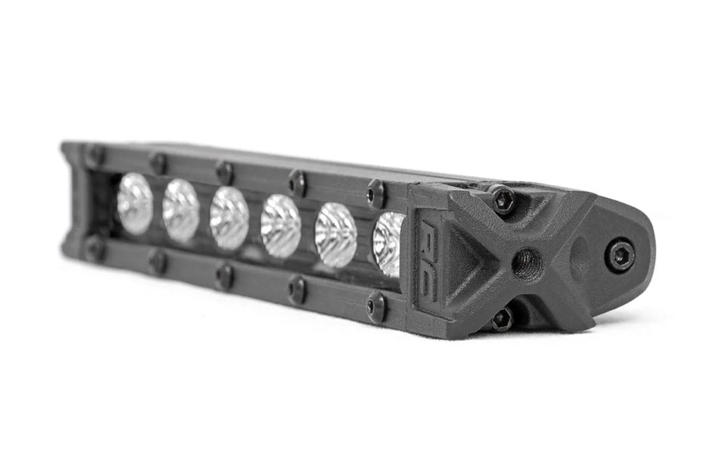Rough Country 6 Inch Black Series LED Light Bar | Slim Line | Pair 70406ABL - Back View