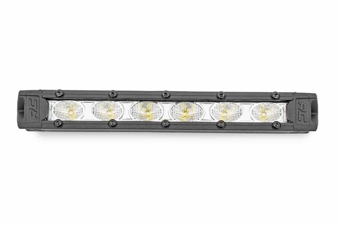 Rough Country 6 Inch Chrome Series LED Light Bar| Slim Line | Pair 70406A - Side View