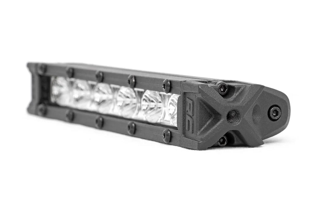 Rough Country 6 Inch Chrome Series LED Light Bar| Slim Line | Pair 70406A - Back View