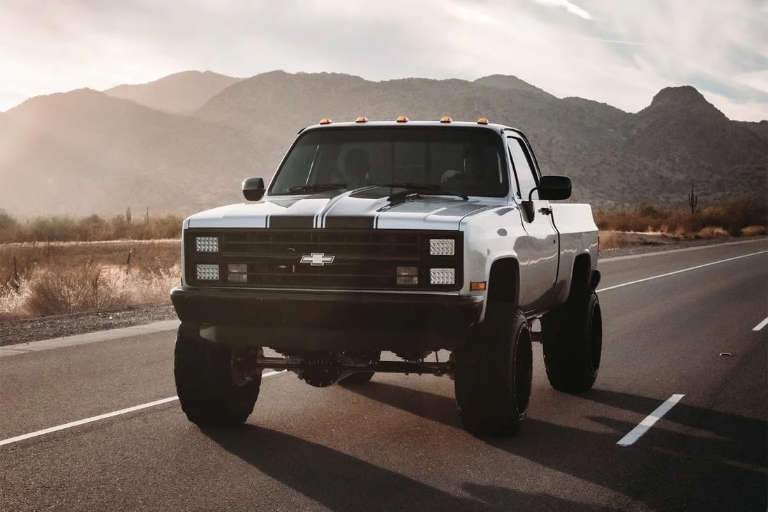 Rough Country 6 Inch Lift Kit | 56 Inch Rear Springs | Chevy/GMC C10/K10 C15/K15 Truck/Jimmy (77-87) 21430 - Side View