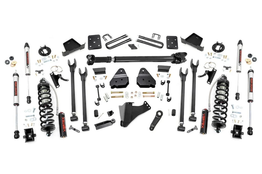Rough Country 6 Inch Lift Kit  |  Diesel  |  4-Link  |  FR D/S  | C/O V2 | Ford F-250/F-350 Super Duty (17-22) 50758 - Kit...