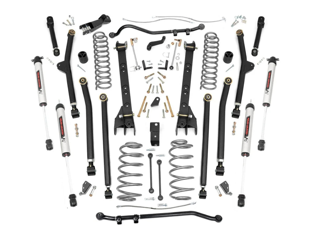 Rough Country 6 Inch Lift Kit | Long Arm | V2 | Jeep Wrangler TJ 4WD (1997-2006) - Main Product View