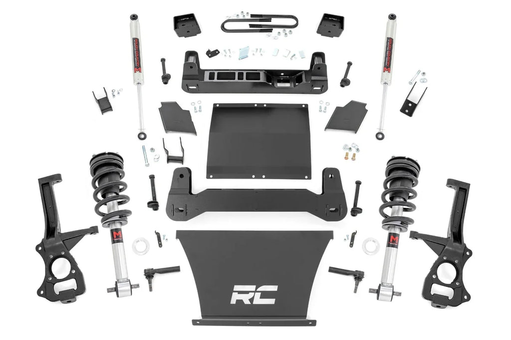 Rough Country 6 Inch Lift Kit | Mono Leaf Rear | M1 Struts/M1 | Chevy Silverado 1500 (22-24) 21640 - Main Product View