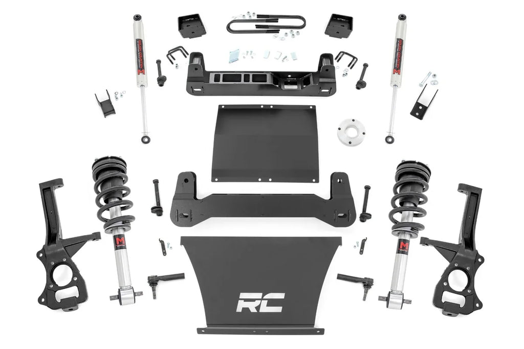 Rough Country 6 Inch Lift Kit | Mono Leaf Rear | M1 Struts/M1 | Chevy Silverado 1500 (25-26) - Main Product View