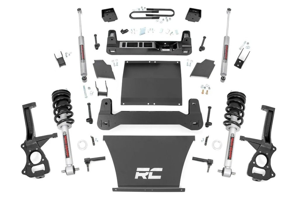 Rough Country 6 Inch Lift Kit | Mono Leaf Rear | N3 Struts | Chevy Silverado 1500 (25-26) - Main Product View