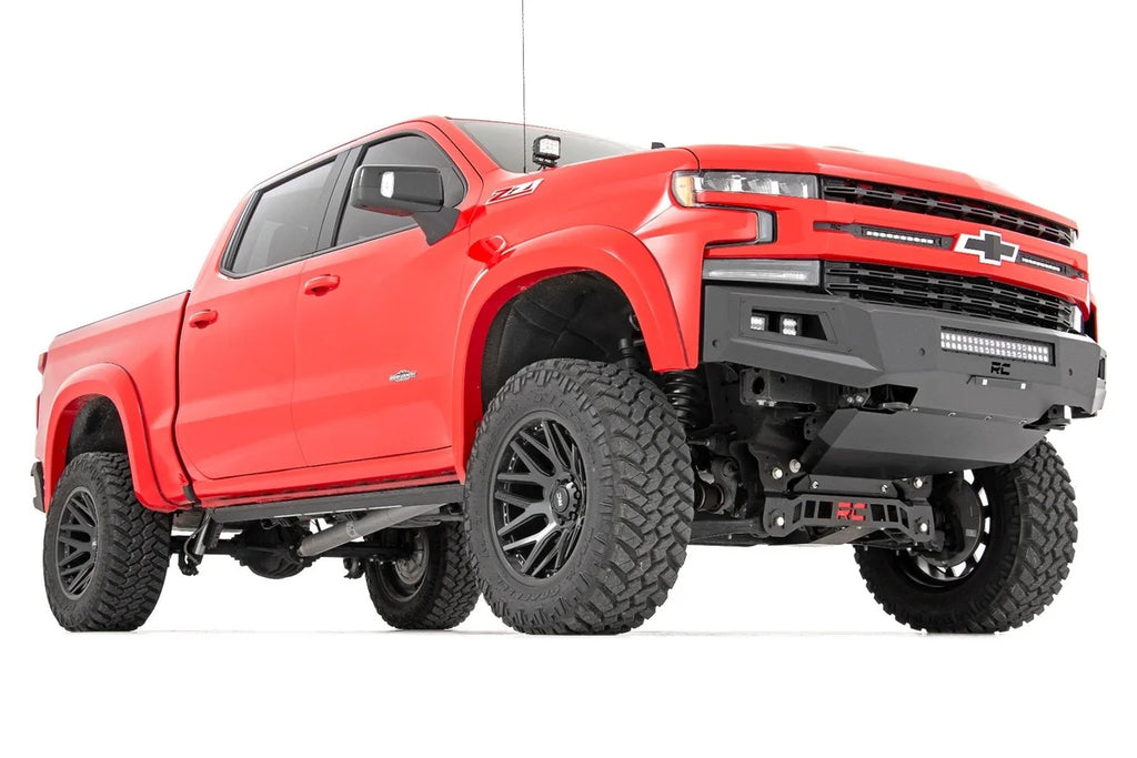 Rough Country 6 Inch Lift Kit | Mono Leaf Rear | Vertex | Chevy Silverado 1500 (22-24) 21650 - Side View