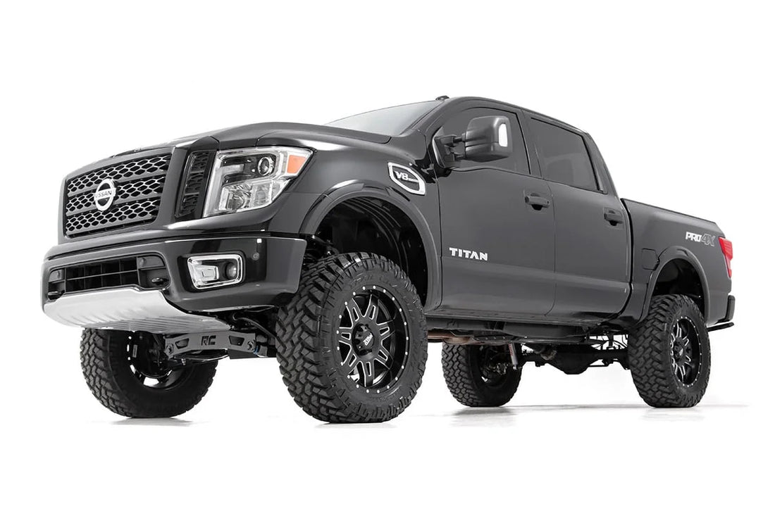 Rough Country 6 Inch Lift Kit | Nissan Titan 4WD (2017-2024) 87820A - Side View