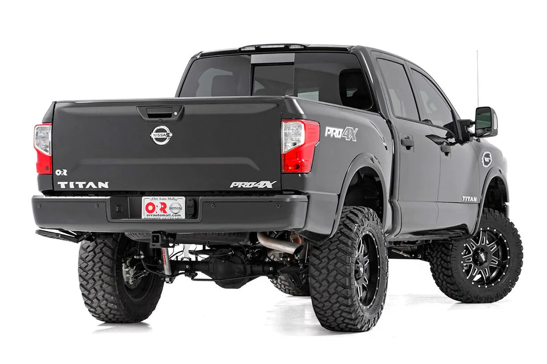 Rough Country 6 Inch Lift Kit | Nissan Titan 4WD (2017-2024) 87820A - Back View
