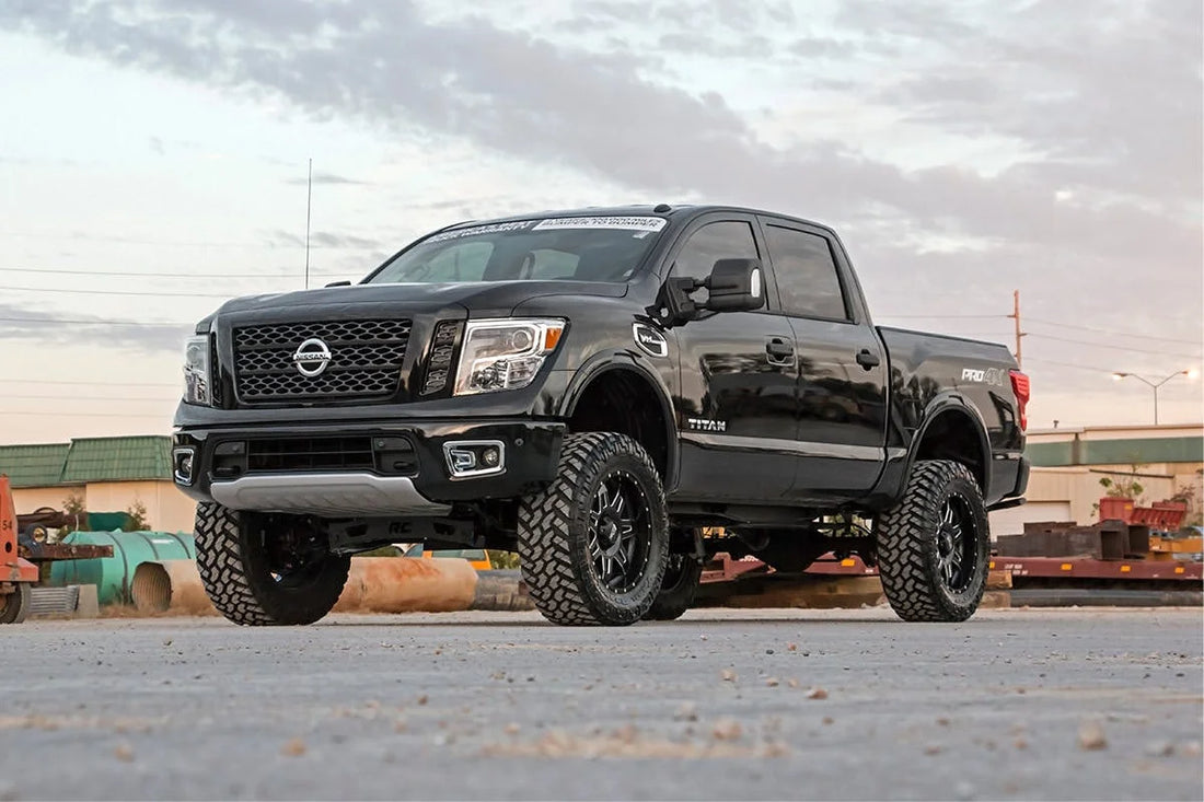 Rough Country 6 Inch Lift Kit | Nissan Titan 4WD (2017-2024) 87820A - Installation View