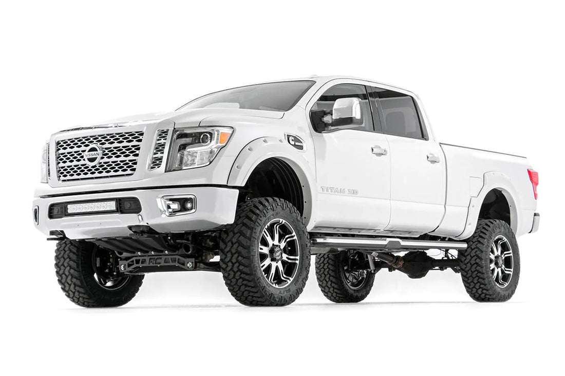 Rough Country 6 Inch Lift Kit | Nissan Titan XD 4WD (2016-2024) 87730 - Side View