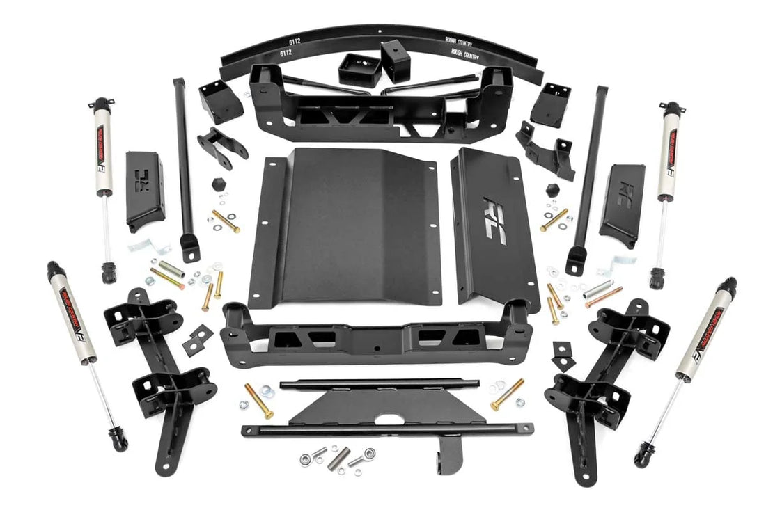 Rough Country 6 Inch Lift Kit | V2 | Chevy C1500/K1500 Truck & SUV 4WD (1988-1999) 27670 - Side View