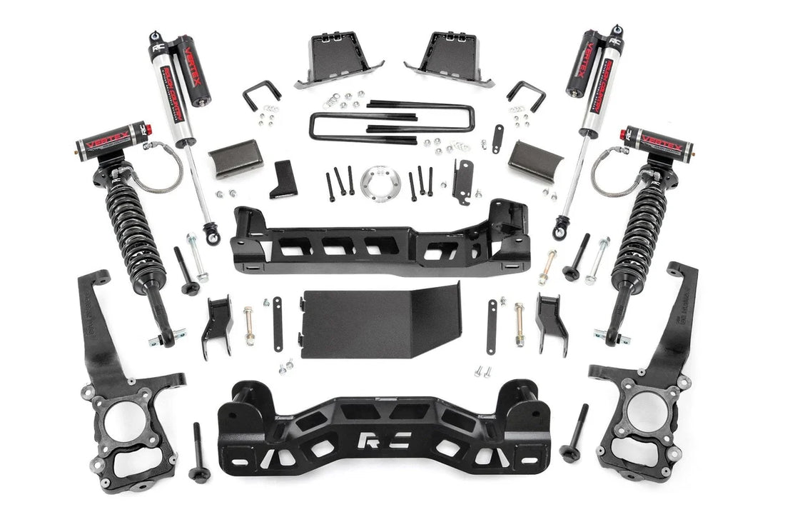 Rough Country 6 Inch Lift Kit | Vertex | Ford F-150 4WD (2011-2013) 57650 - Side View