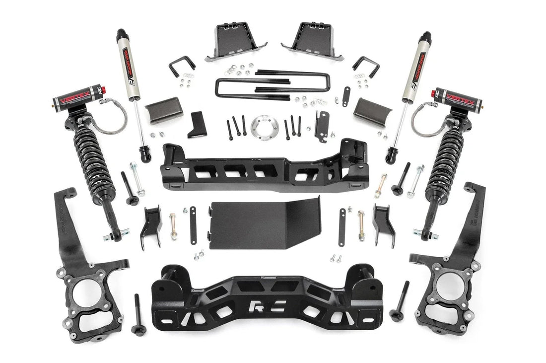 Rough Country 6 Inch Lift Kit | Vertex/V2 | Ford F-150 4WD (2011-2013) 57657 - Side View
