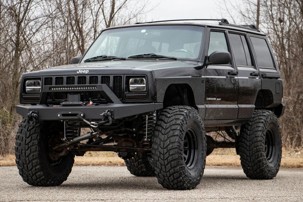 Rough Country 6.5 Inch Lift Kit | Long Arm | NP242 | Jeep Cherokee XJ 4WD (1984-2001) 61822 - Back View