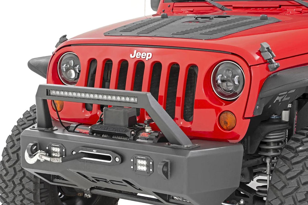 Rough Country 7 Inch LED Headlights | DOT Approved | Jeep Wrangler JK/Wrangler TJ/Wrangler Unlimited RCH5000 - Side View