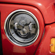Load image into Gallery viewer, Rough Country 7 Inch LED Headlights | DOT Approved | Jeep Wrangler JK/Wrangler TJ/Wrangler Unlimited RCH5000 - Back View