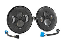 Load image into Gallery viewer, Rough Country 7 Inch LED Headlights | DOT Approved | Jeep Wrangler JK/Wrangler TJ/Wrangler Unlimited RCH5000 - Additional ...