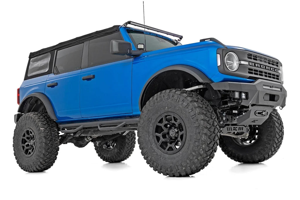 Rough Country 7 Inch Lift Kit | 4-Door Base | Ford Bronco 4WD (2021-2024) 51083 - Side View