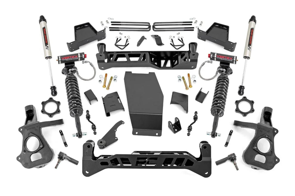 Rough Country 7 Inch Lift Kit | Alum/Stamp Steel | Vertex/V2 | Chevy/GMC 1500 (14-18 & Classic) 17457