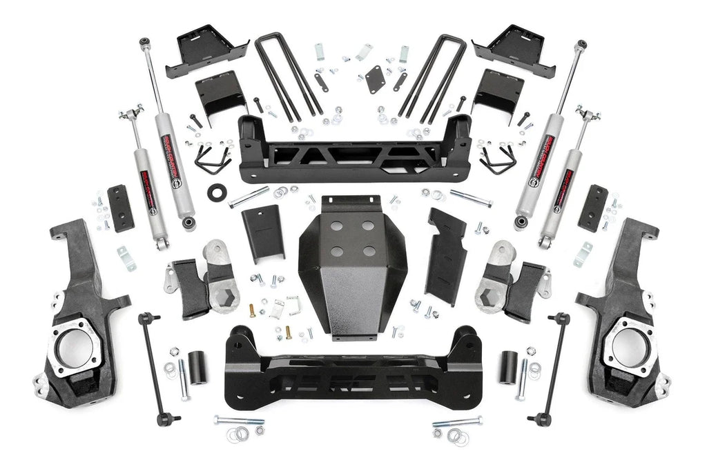 Rough Country 7 Inch Lift Kit | NTD | w/ Overloads | Chevy/GMC 2500HD/3500HD (20-26) - Main Product View