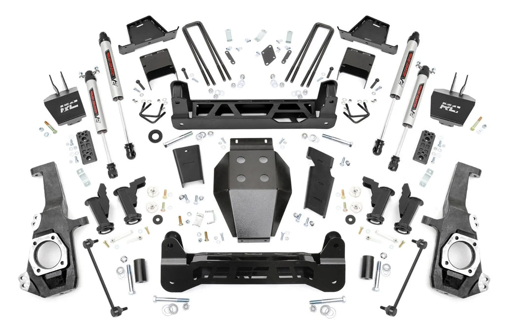 Rough Country 7 Inch Lift Kit | Torsion Drop | V2 | Chevy/GMC 2500HD/3500HD (20-26) - Main Product View