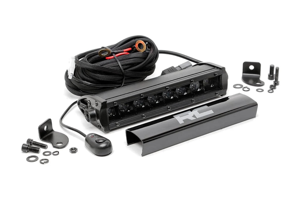 Rough Country 8 Inch Black Series LED Light Bar | Single Row 70718BL - Main Product View