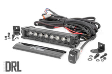 Load image into Gallery viewer, Rough Country 8 Inch Black Series LED Light Bar | Single Row | Cool White DRL 70718BLDRL - Main Product View