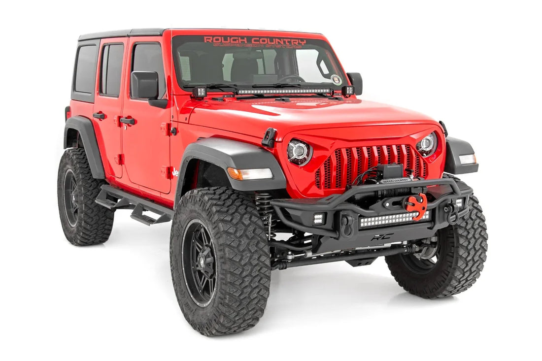 Rough Country 9 Inch DRL Halo LED Headlights | DOT Approved | Jeep Gladiator JT/Wrangler JL (18-24) RCH5300 - Installation...