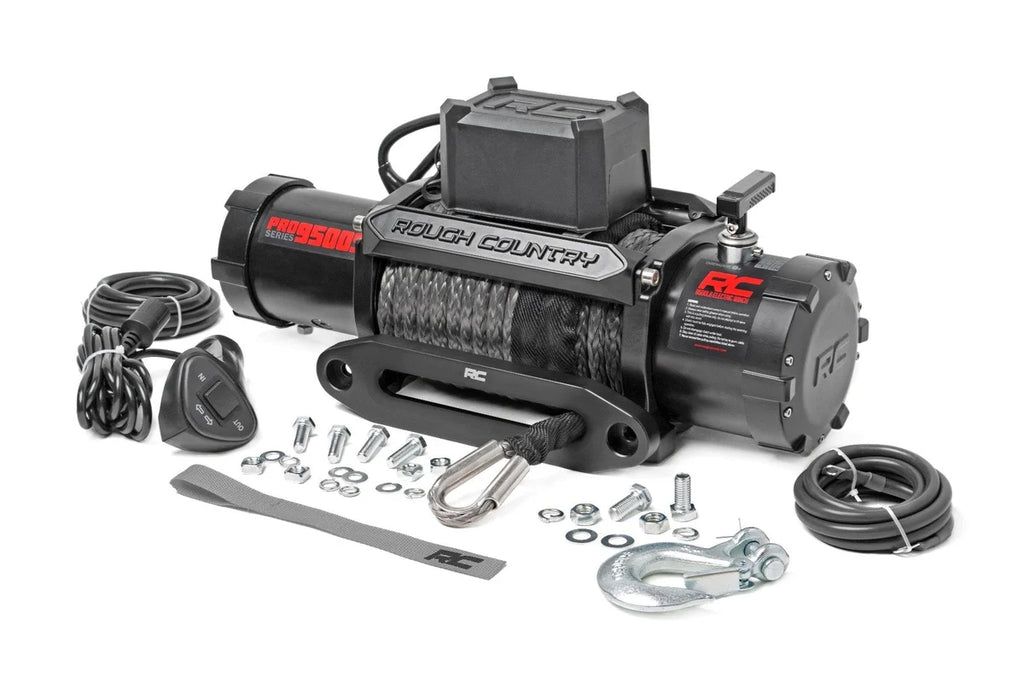 Rough Country 9500-Lb Pro Series Winch | Synthetic Rope PRO9500S - Main Product View
