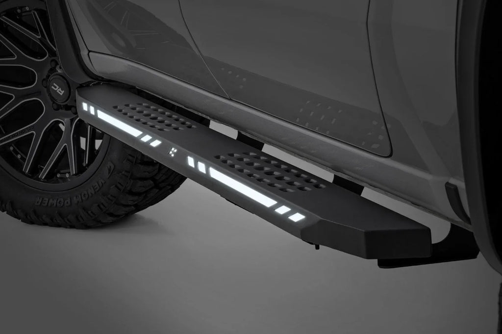 Rough Country AC2 Running Boards | Amber/White | Crew Cab | Ram 1500/2500/3500 2WD/4WD (2010-2025 & Classic) - Main Produc...