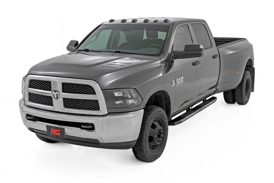 Rough Country AC2 Running Boards | Amber/White | Crew Cab | Ram 1500/2500/3500 2WD/4WD (2010-2025 & Classic) - Additional ...