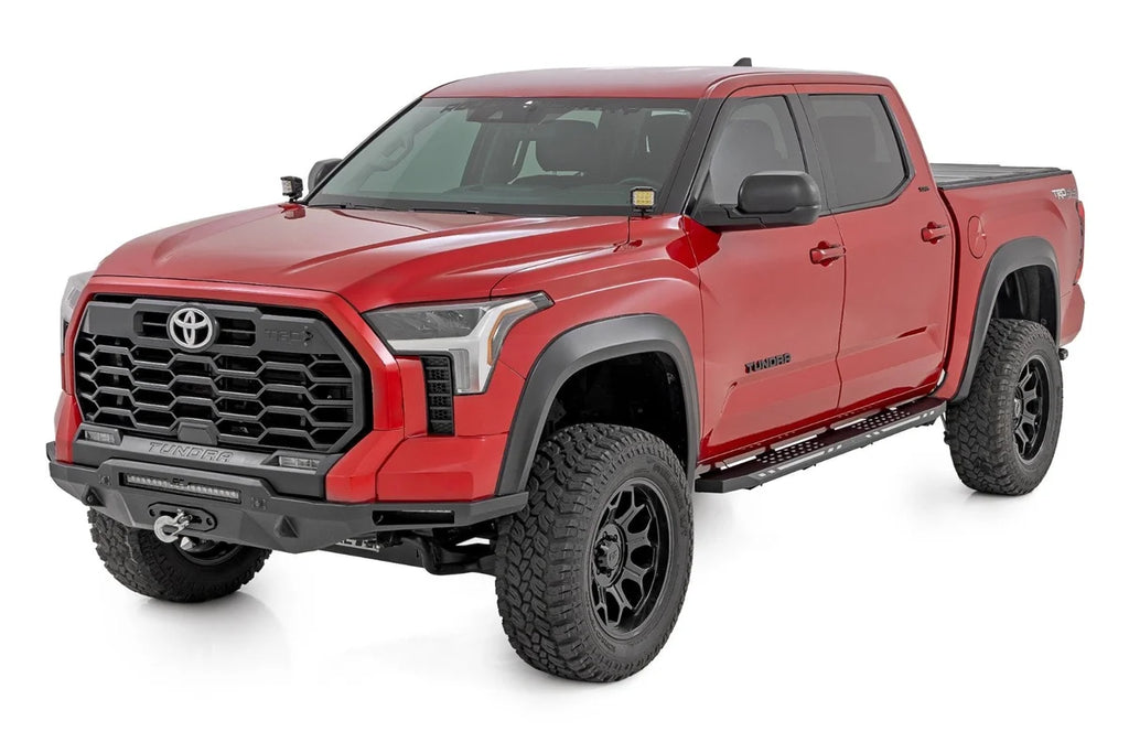 Rough Country AC2 Running Boards | Amber/White | CrewMax | Toyota Tundra 2WD/4WD (22-25) 57008 - Side View