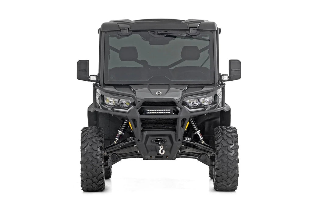 Rough Country Adjustable Suspension Lift Kit | Ride Height Adjust | Can-Am Defender HD10 - Back View