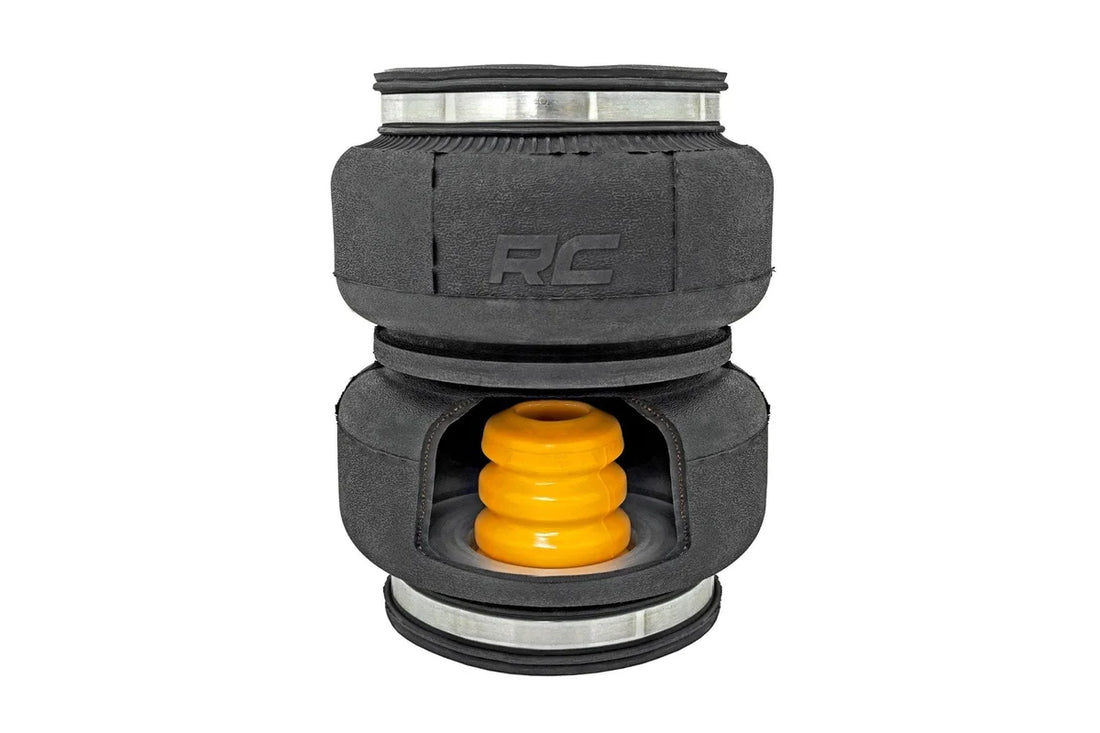 Rough Country Air Spring Kit w/ compressor | Ford F-250/F-350 Super Duty 4WD (2017-2026) - Back View