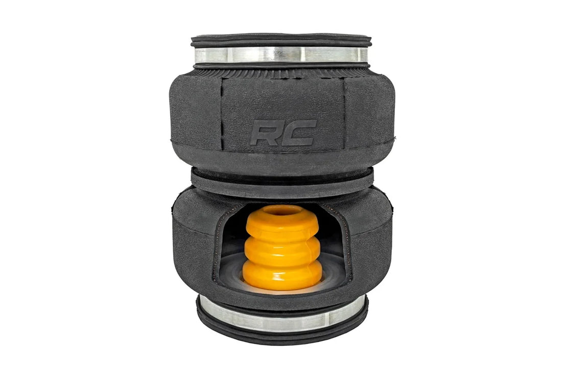 Rough Country Air Spring Kit w/compressor | 2-3.5 Inch Lift Kit | Chevy/GMC Sierra/Silverado 1500 (19-26) - Installation View