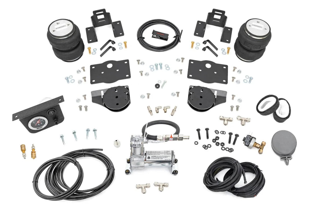 Rough Country Air Spring Kit w/compressor | Ram 1500 4WD (2019-2025) 10035C - Kit Contents