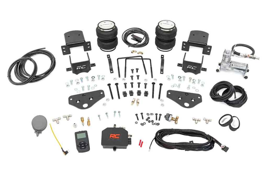 Rough Country Air Spring Kit w/compressor | Wireless Controller | Ford F-250/F-350 Super Duty (17-26) - Kit Contents
